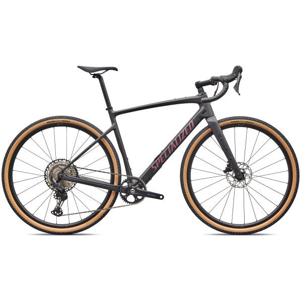 Specialized Diverge 4 Sport Carbon grants velosipēds | Obsidian Metallic - Quartz Metallic