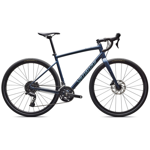 Specialized Diverge 3 Alloy grants velosipēds | Cues | Satin Cast Blue Metallic - Sea Foam