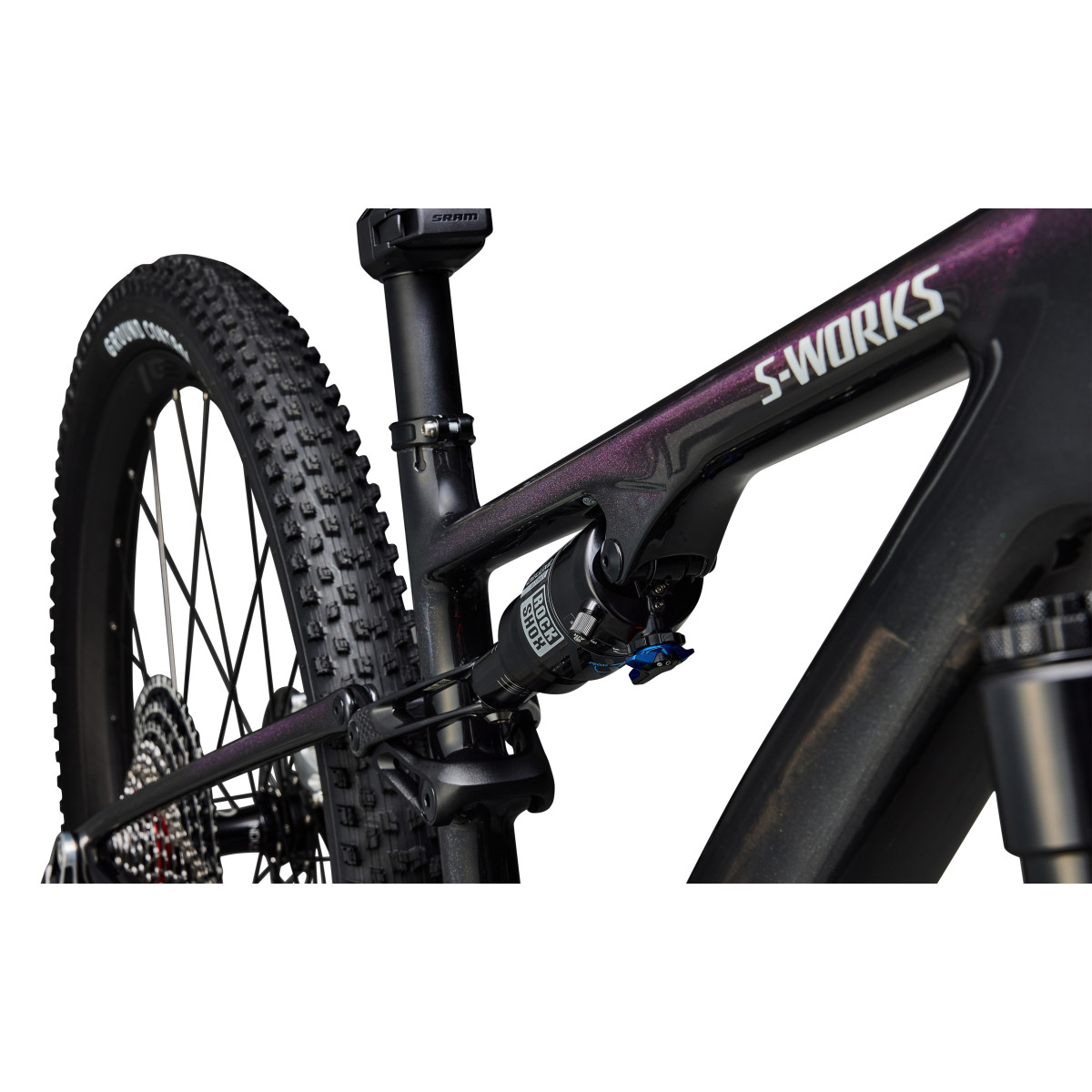 S-Works Epic 8 Evo AXS kalnu velosipēds | Gloss Carbon - Green to Purple Viavi Fade
