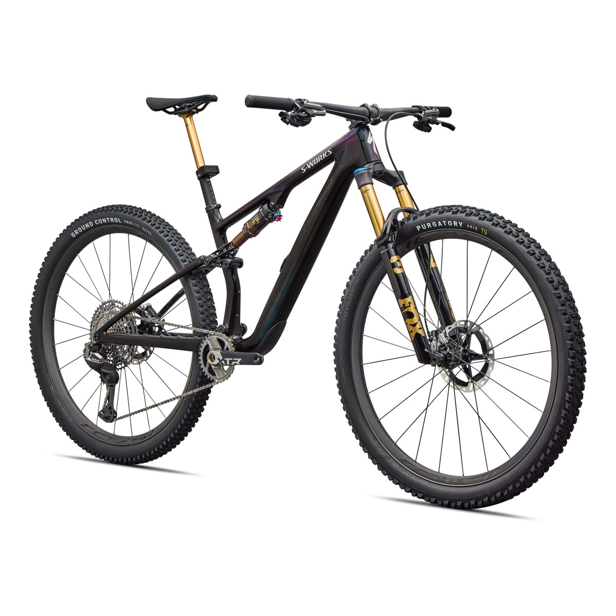 S-Works Epic 8 Evo Di2 kalnu velosipēds | Gloss Carbon - Green to Purple Viavi Fade