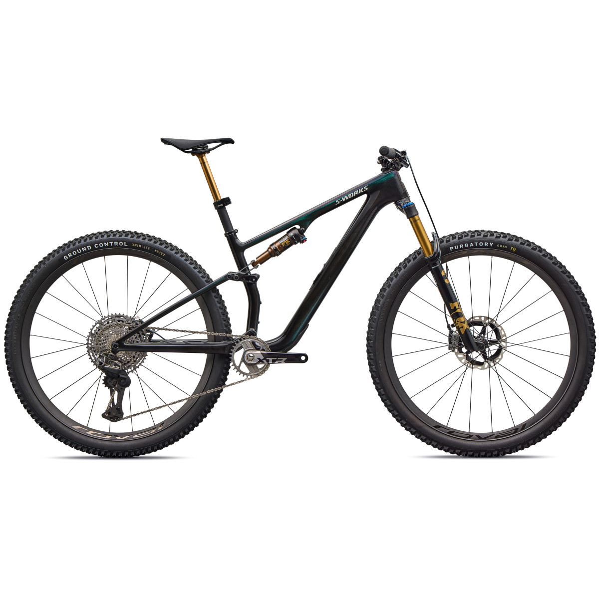 S-Works Epic 8 Evo Di2 kalnu velosipēds | Gloss Carbon - Green to Purple Viavi Fade