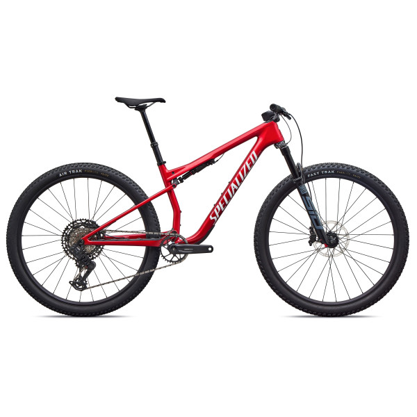 Specialized Epic 9 Comp kalnu velosipēds | Gloss Ruby Metallic - Metallic White Silver