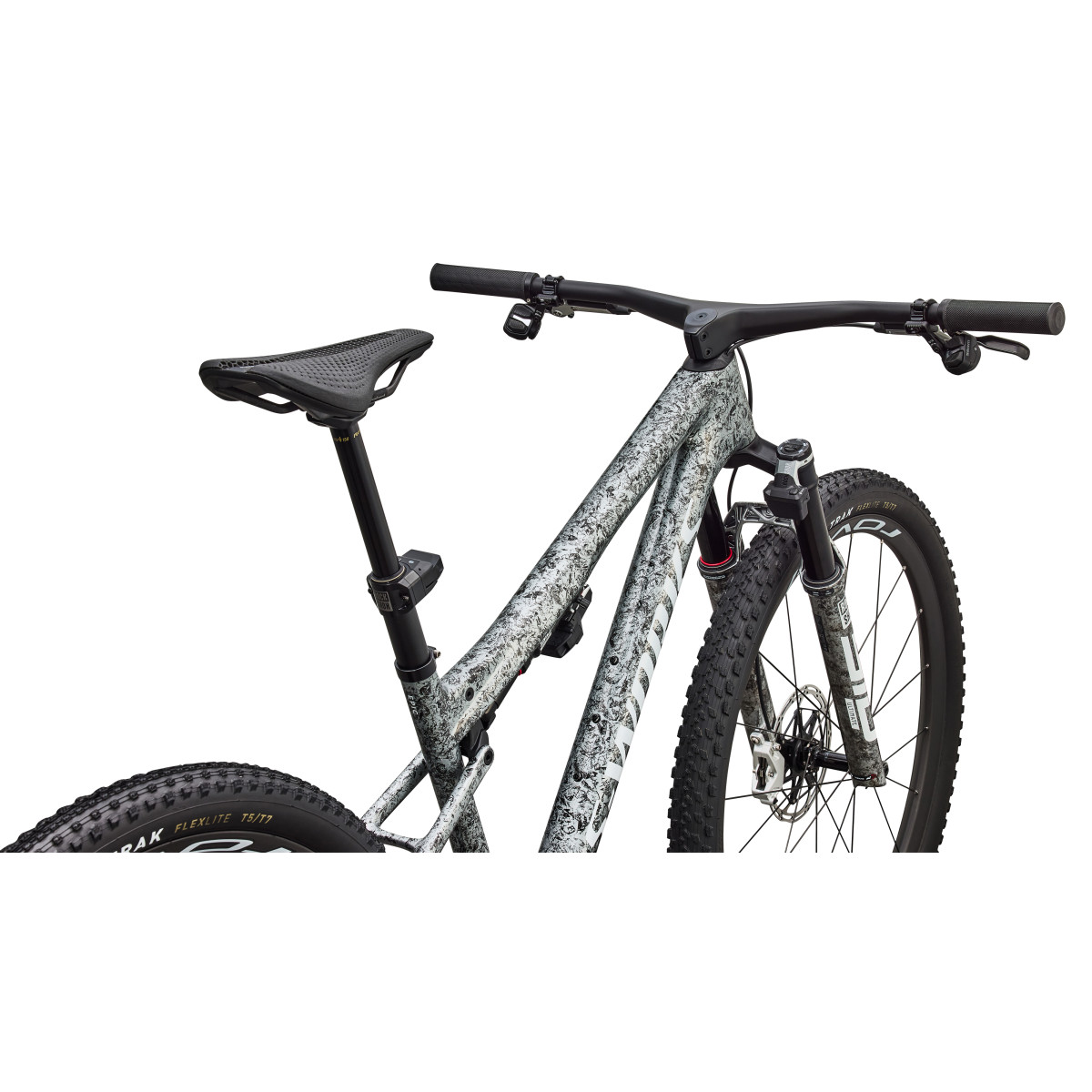 S-Works Epic 9 kalnu velosipēds | Gloss Metallic Obsidian - Metallic White Silver