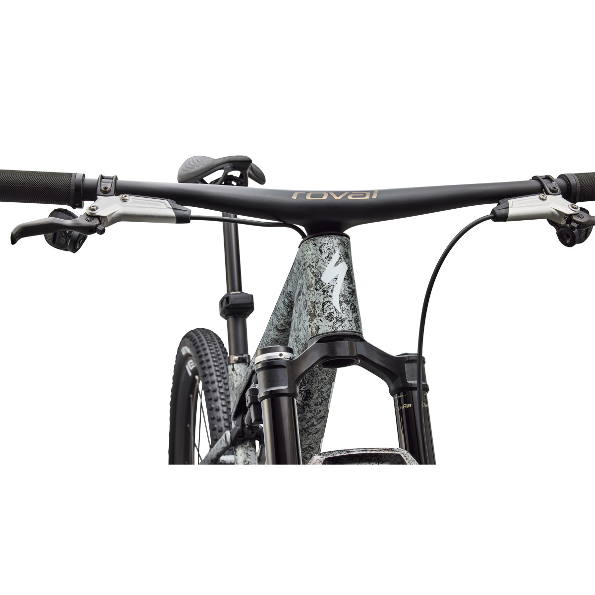 S-Works Epic 9 kalnu velosipēds | Gloss Metallic Obsidian - Metallic White Silver
