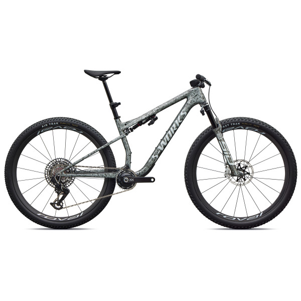 S-Works Epic 9 kalnu velosipēds | Gloss Metallic Obsidian - Metallic White Silver