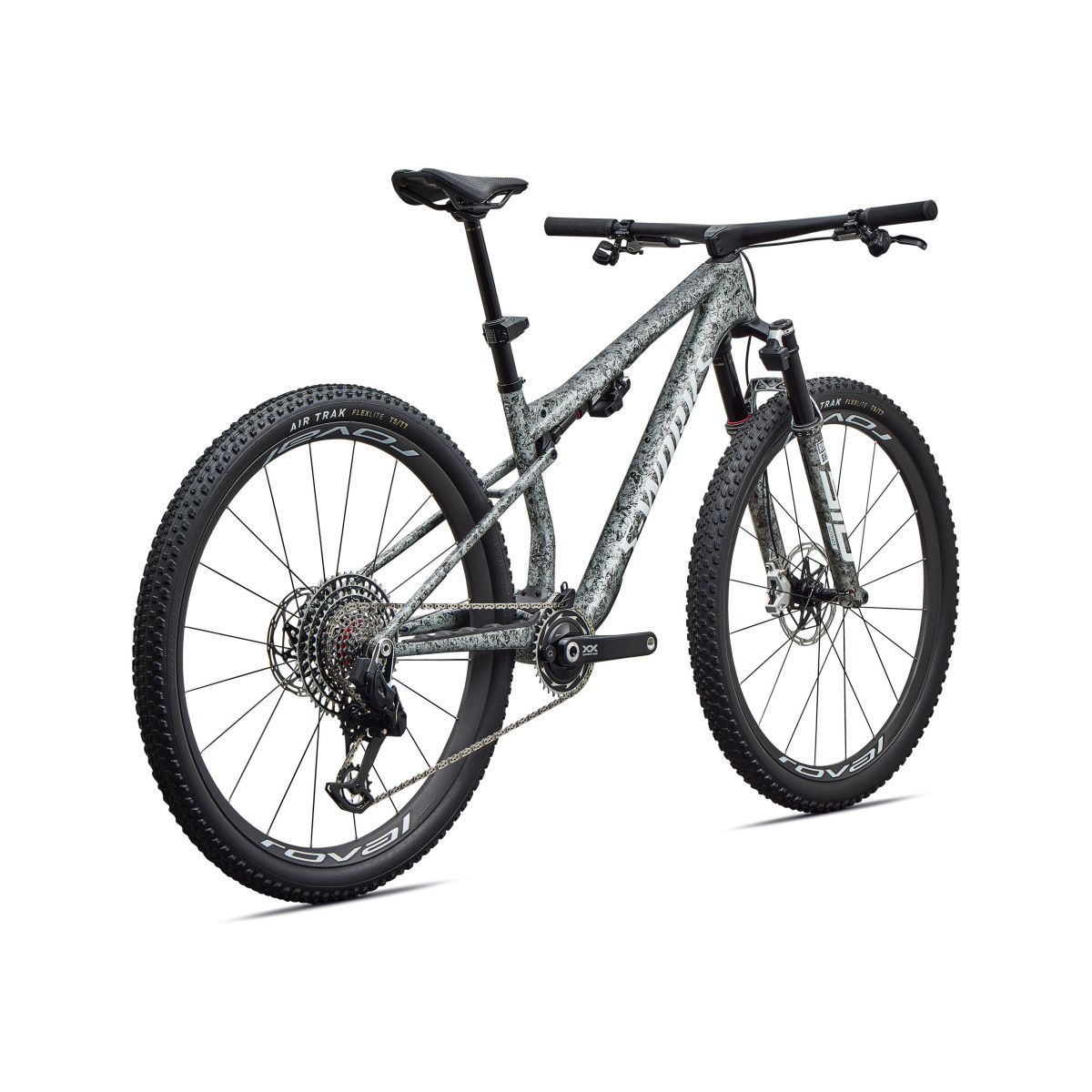 S-Works Epic 9 kalnu velosipēds | Gloss Metallic Obsidian - Metallic White Silver