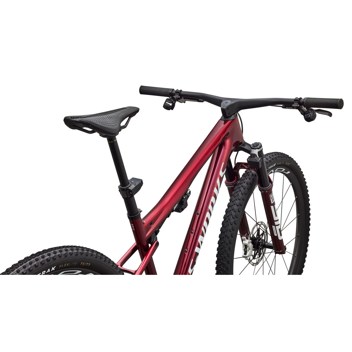 S-Works Epic 9 Pro kalnu velosipēds | Gloss Red Tint - Metallic White Silver