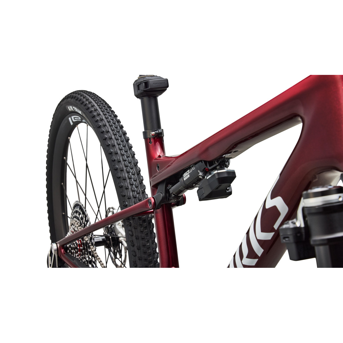 S-Works Epic 9 Pro kalnu velosipēds | Gloss Red Tint - Metallic White Silver