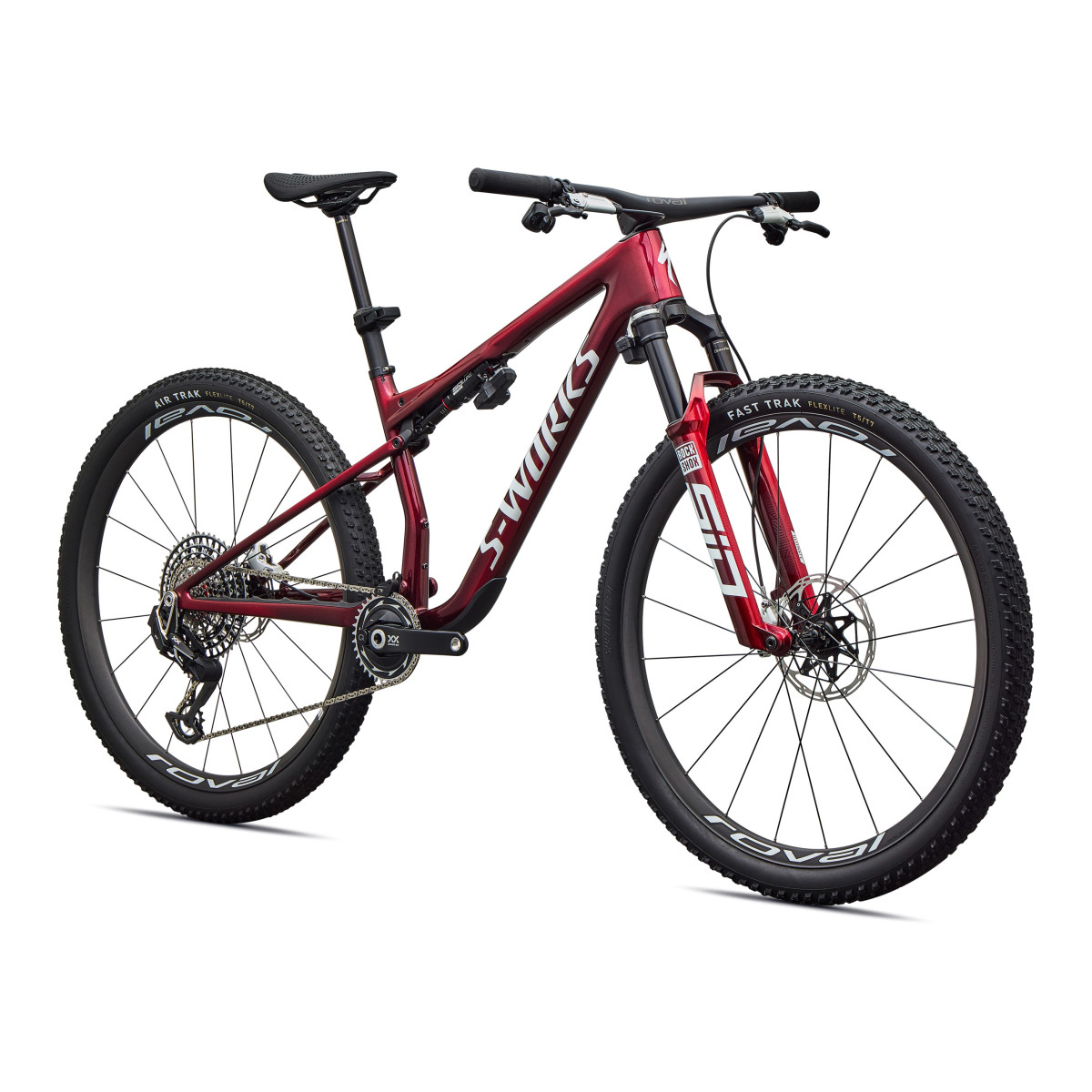 S-Works Epic 9 Pro kalnu velosipēds | Gloss Red Tint - Metallic White Silver