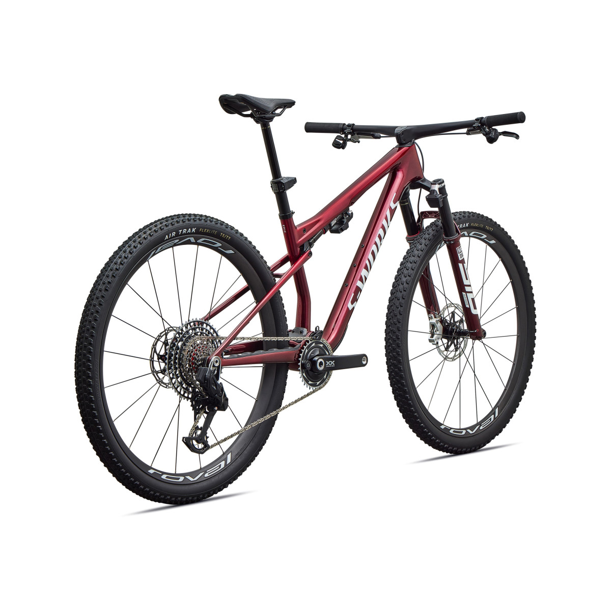 S-Works Epic 9 Pro kalnu velosipēds | Gloss Red Tint - Metallic White Silver