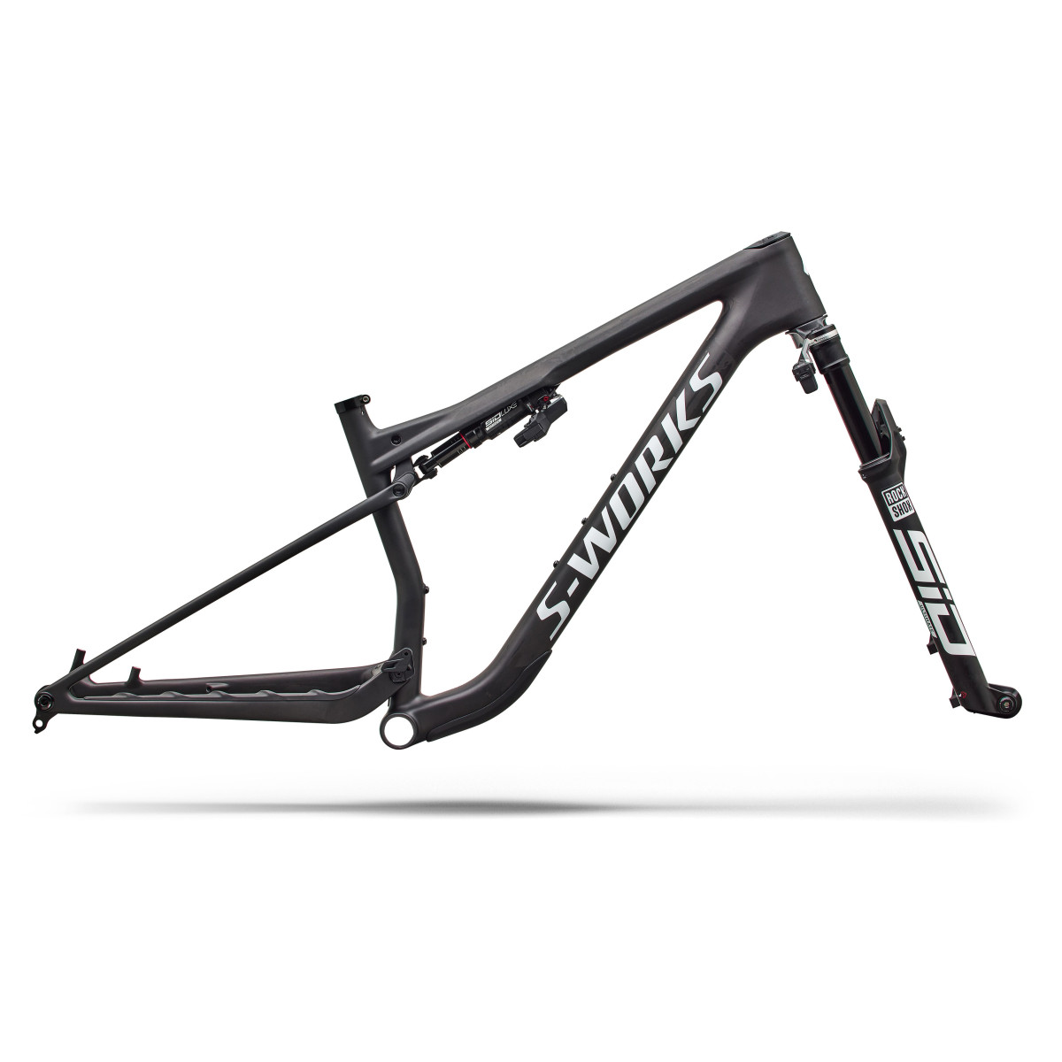 S-Works Epic 9 rāmja komplekts | Satin Carbon - Metallic White Silver