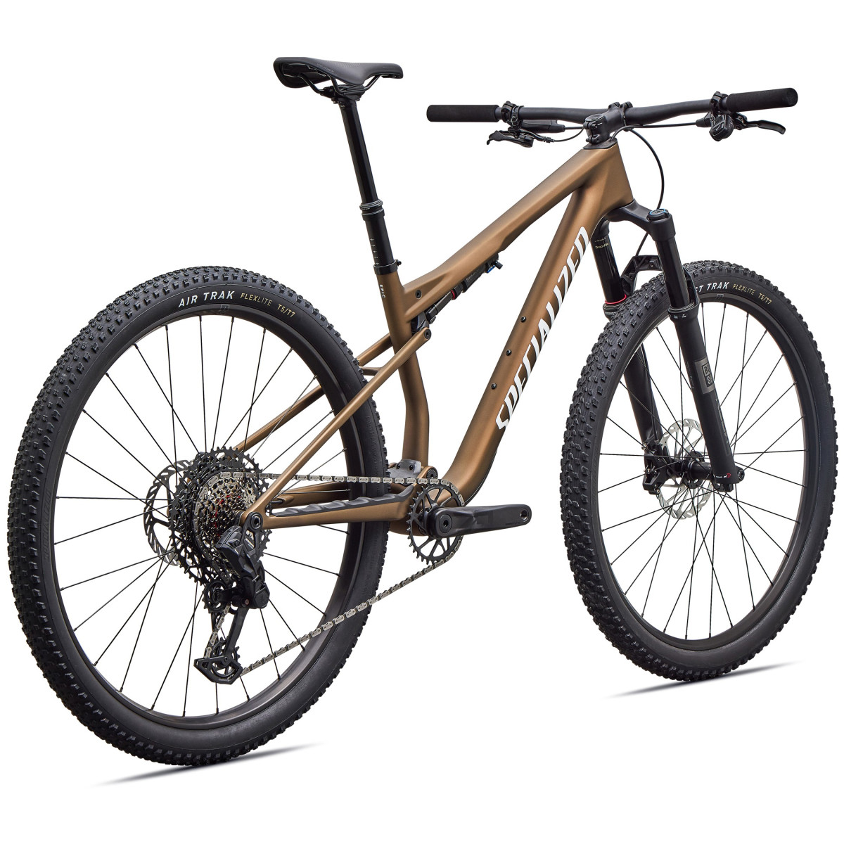 Specialized Epic 9 Sport kalnu velosipēds | Satin Burnt Gold Metallic - Metallic White Silver