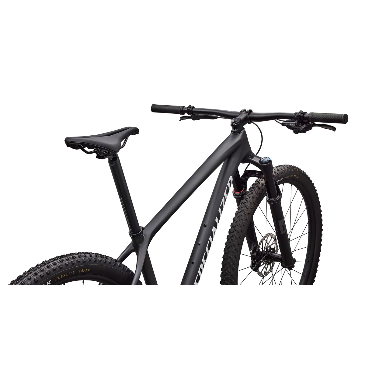 Specialized Epic Hardtail Comp kalnu velosipēds | Satin Carbon - Metallic White Silver