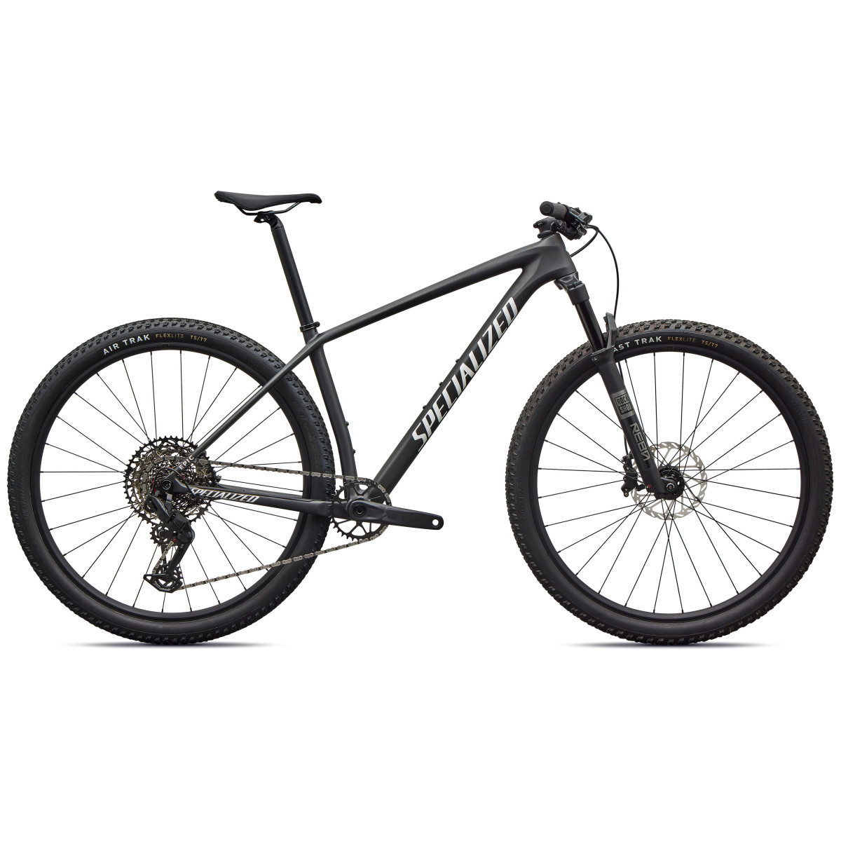 Specialized Epic Hardtail Comp kalnu velosipēds | Satin Carbon - Metallic White Silver