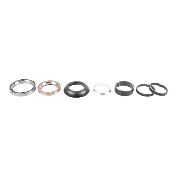 Specialized integrētais stūres komplekts | 1-1/8" Upper / 1-3/8" Lower / 45X45° / 48mm Carbon Top Cover / Carbon Spacers