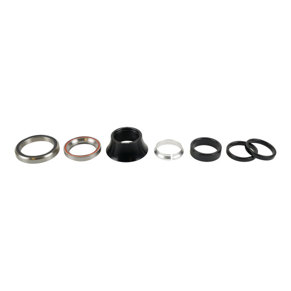Specialized integrētais stūres komplekts | 1-1/8" Upper / 1-3/8" Lower / 45X45° / 48mm Wide 20mm Tall Alloy Cone Cover / Alloy Spacers