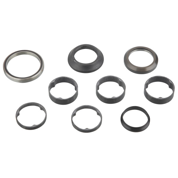 Specialized integrētais stūres komplekts | 1-1/8" Upper / 49.5ODX40.5IDX6.5 Lower / 45X45°/ 45mm Carbon Cone Cover / Carbon Spacers