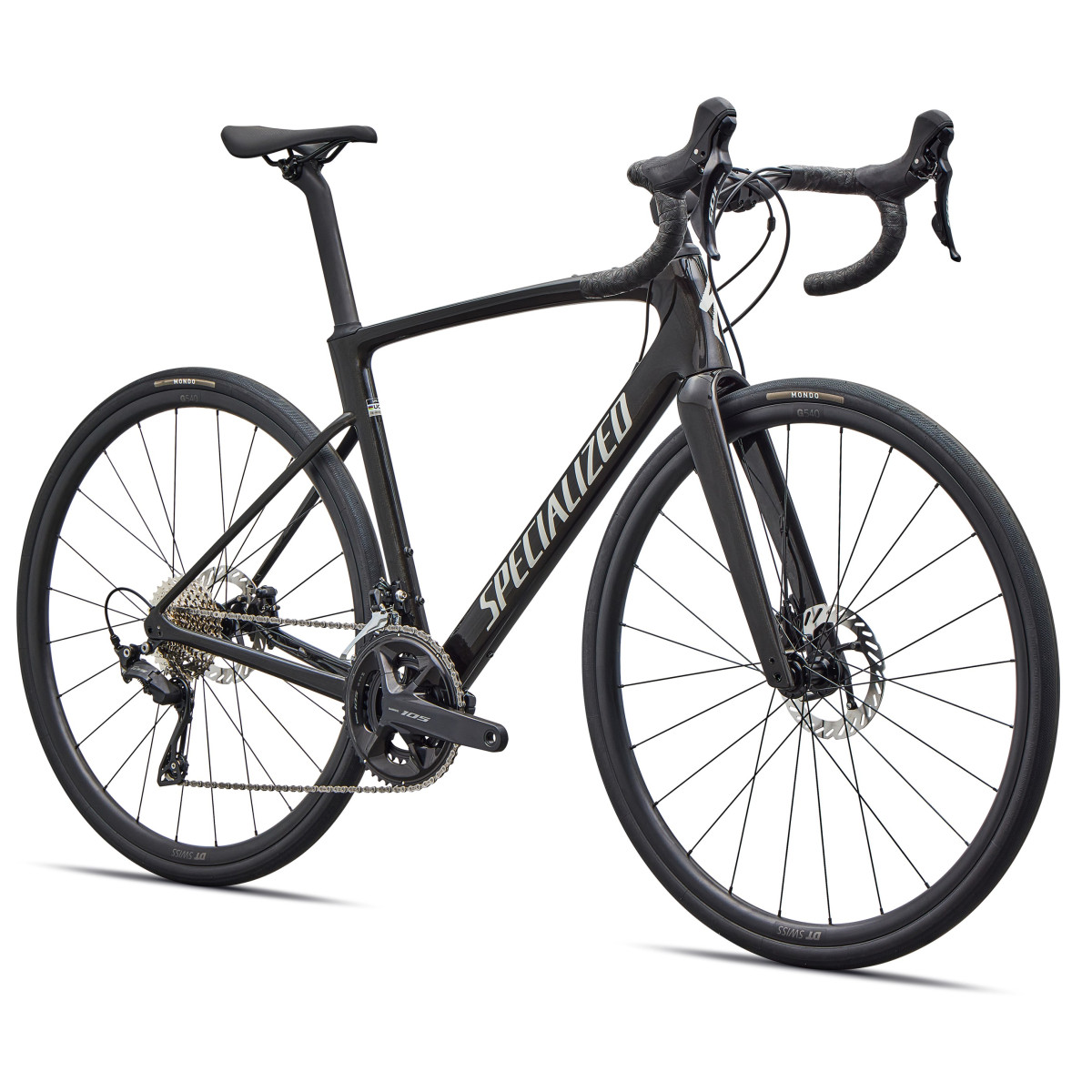 Specialized Roubaix SL8 Sport šosejas velosipēds | Shimano 105 | Gloss Obsidian Metallic - Dune White