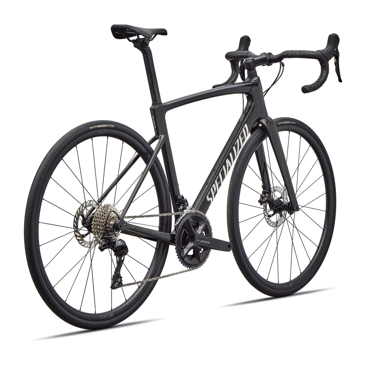 Specialized Roubaix SL8 Sport šosejas velosipēds | Shimano 105 | Gloss Obsidian Metallic - Dune White