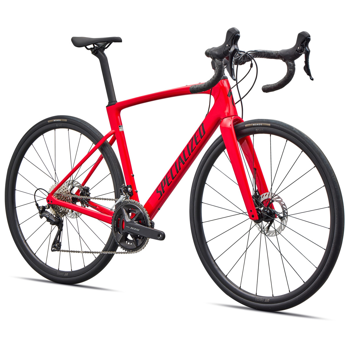 Specialized Roubaix SL8 Sport šosejas velosipēds | Shimano 105 | Gloss Vivid Red - Obsidian