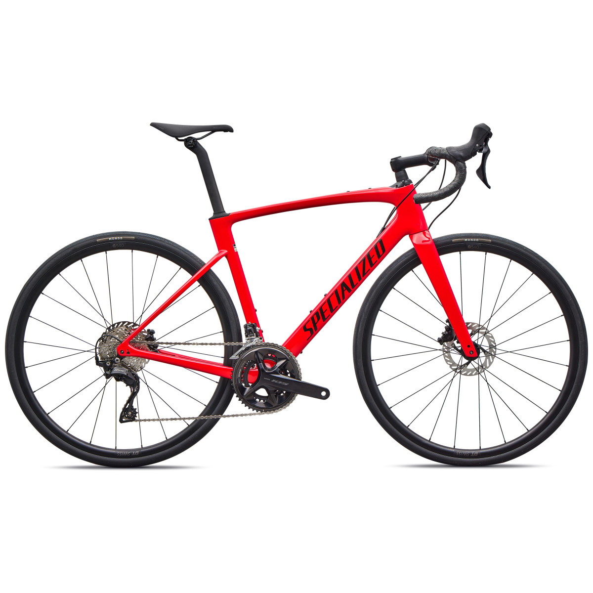 Specialized Roubaix SL8 Sport šosejas velosipēds | Shimano 105 | Gloss Vivid Red - Obsidian