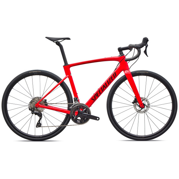Specialized Roubaix SL8 Sport šosejas velosipēds | Shimano 105 | Gloss Vivid Red - Obsidian Specialized Roubaix SL8 Sport šosejas velosipēds | Shimano 105 | Gloss Vivid Red - Obsidian