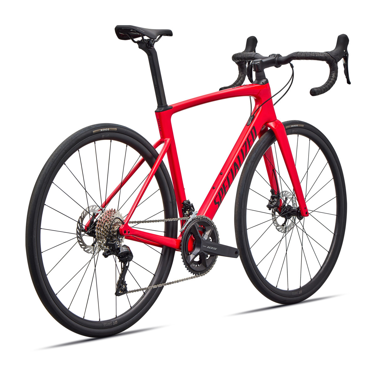 Specialized Roubaix SL8 Sport šosejas velosipēds | Shimano 105 | Gloss Vivid Red - Obsidian