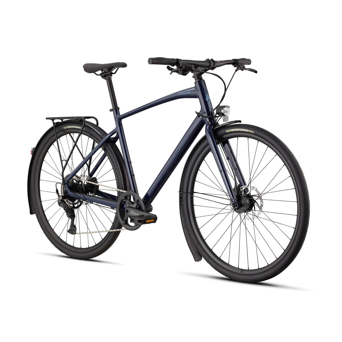 Specialized Sirrus X 2.0 EQ fitnesa velosipēds | Gloss Deep Marine - Grey Blue Frost Reflective