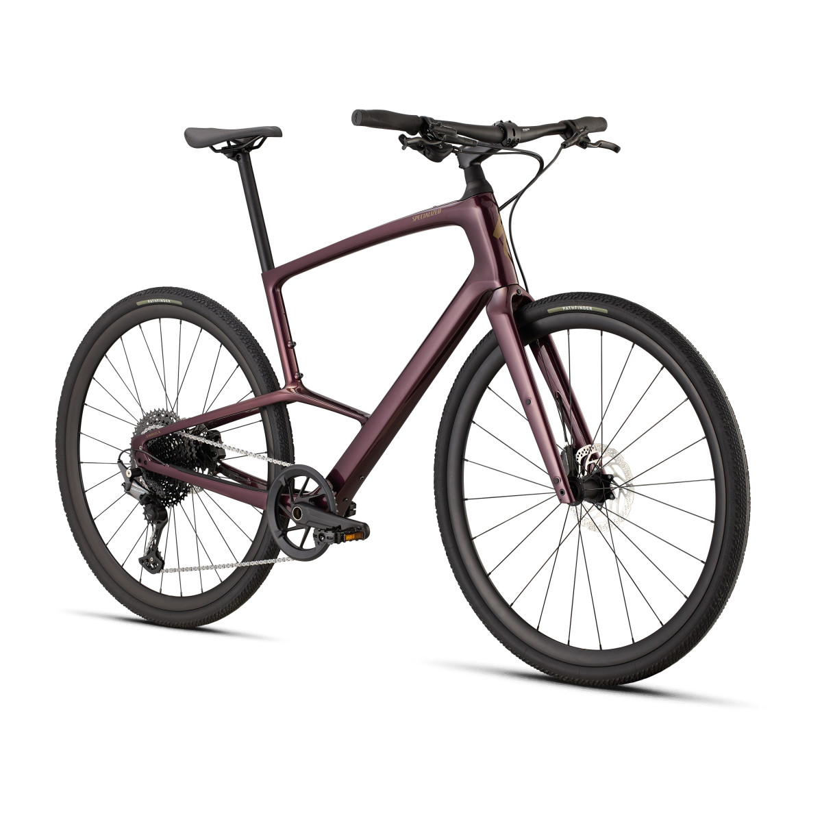 Specialized Sirrus X 5.0 fitnesa velosipēds | Gloss Bordeaux Metallic - Burnt Gold Metallic Frost Reflective