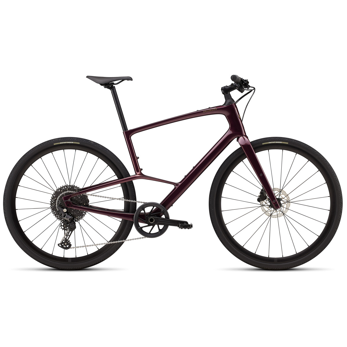 Specialized Sirrus X 5.0 fitnesa velosipēds | Gloss Bordeaux Metallic - Burnt Gold Metallic Frost Reflective