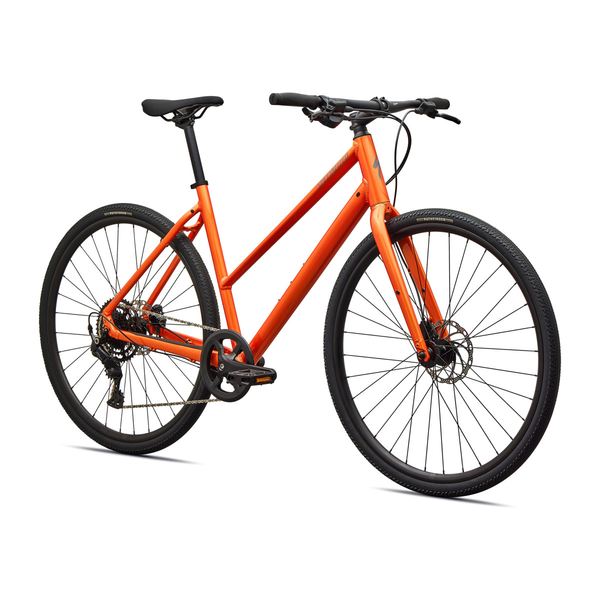 Specialized Sirrus X 2.0 Step-Through fitnesa velosipēds | Gloss Tangerine