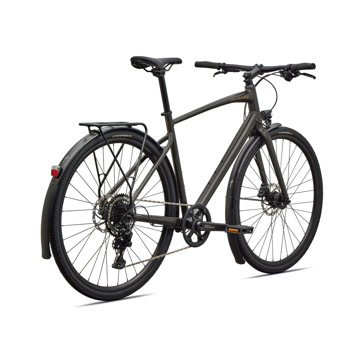 Specialized Sirrus X 2.0 EQ fitnesa velosipēds | Gloss Metallic Obsidian - Burnt Gold Metallic