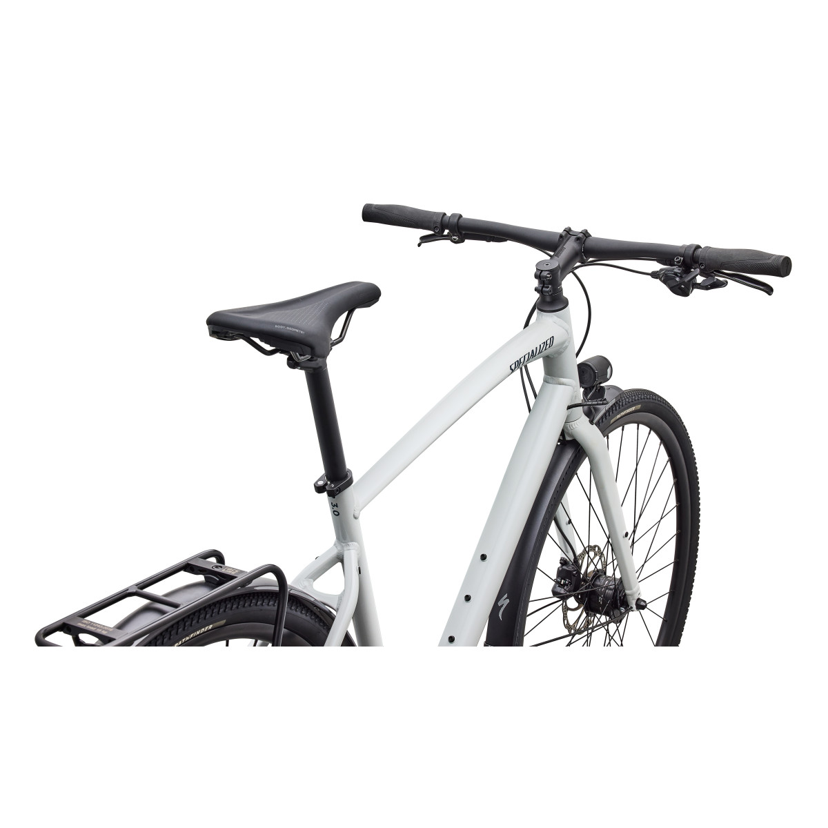 Specialized Sirrus X 3.0 EQ fitnesa velosipēds | Gloss Metallic White Silver