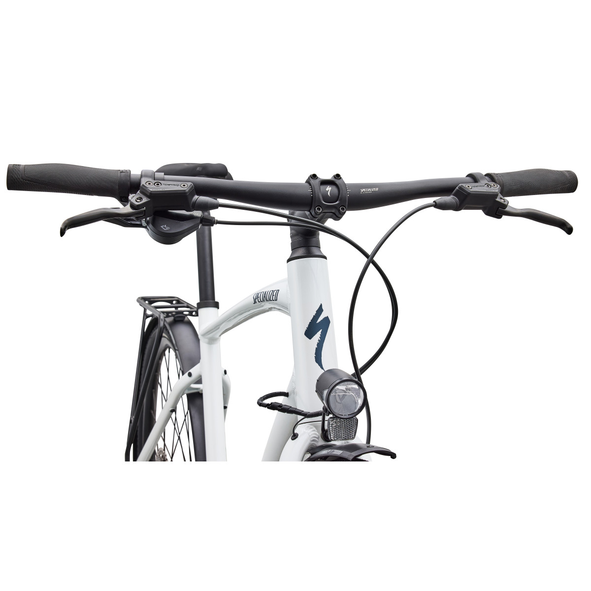 Specialized Sirrus X 3.0 EQ fitnesa velosipēds | Gloss Metallic White Silver