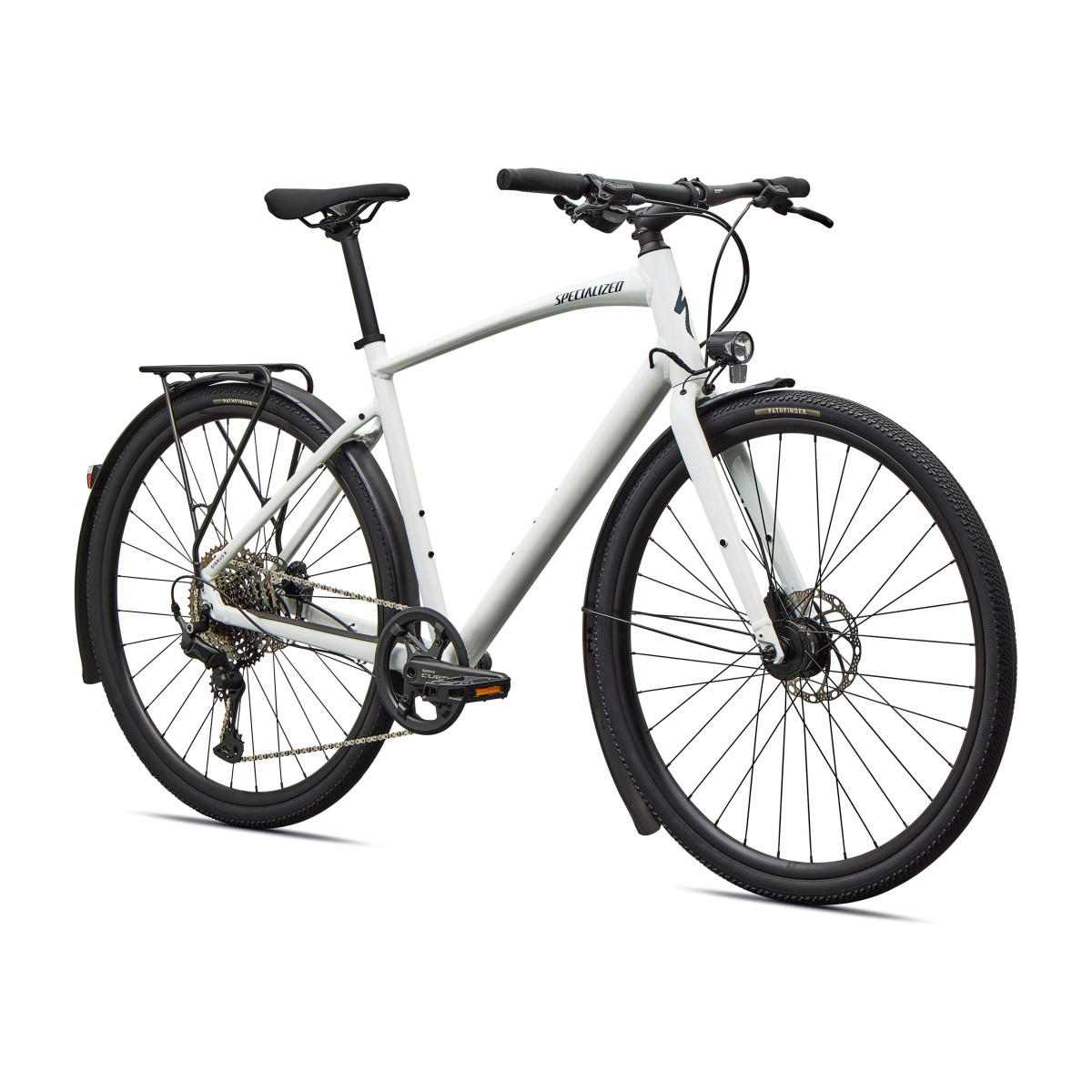 Specialized Sirrus X 3.0 EQ fitnesa velosipēds | Gloss Metallic White Silver