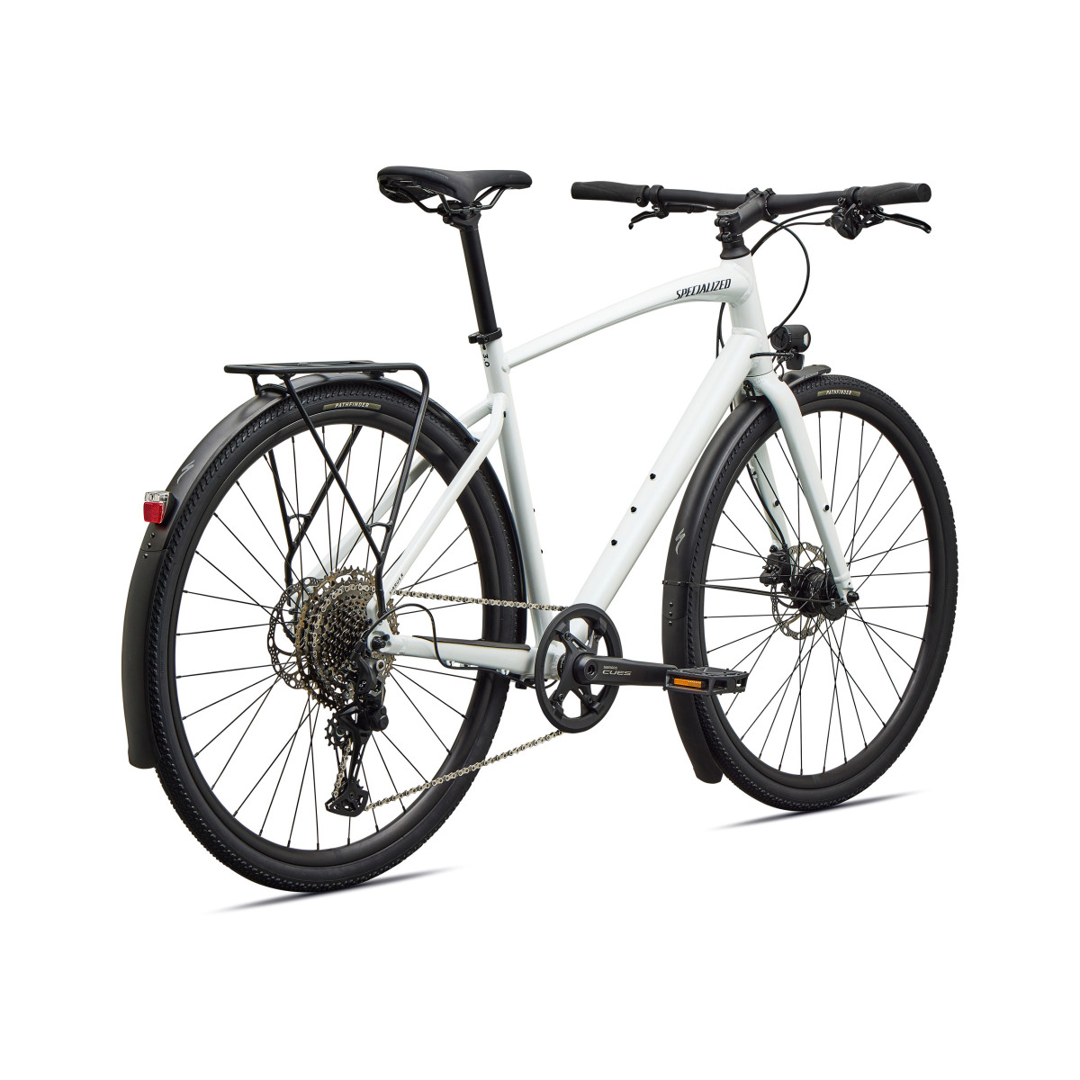 Specialized Sirrus X 3.0 EQ fitnesa velosipēds | Gloss Metallic White Silver