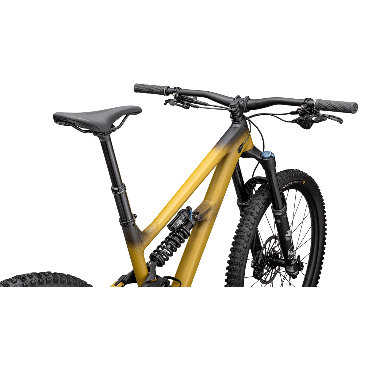 Specialized Status 2 170 kalnu velosipēds | Satin Harvest Gold Tint - Obsidian