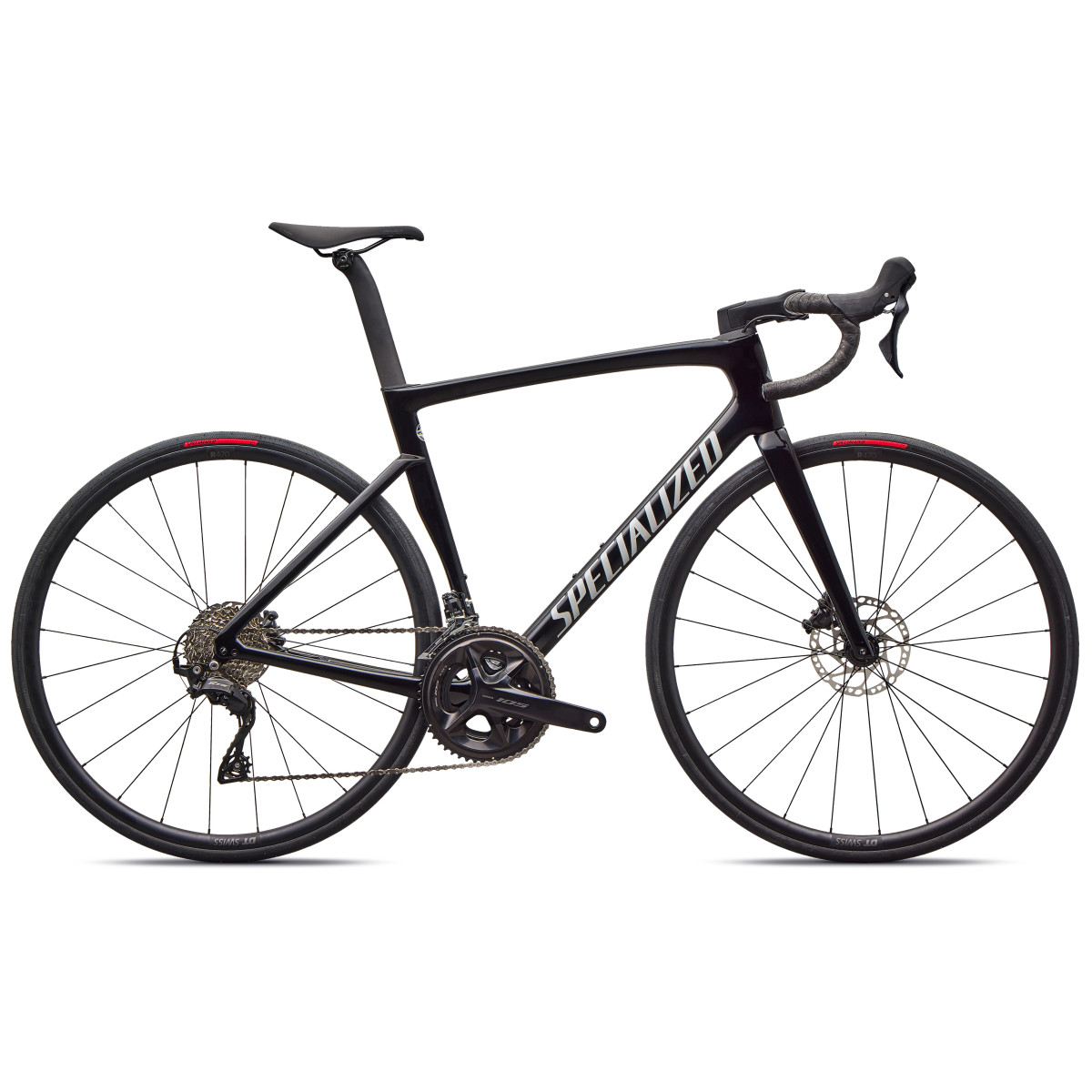 Specialized Tarmac SL7 sporta šosejas velosipēds | Shimano 105 | Gloss Black - Dolomite Metallic