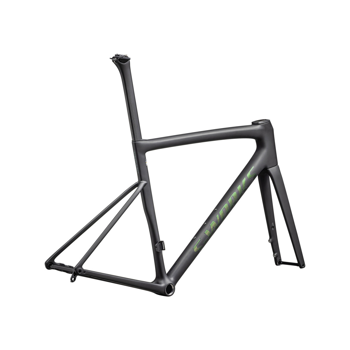 S-Works Tarmac SL8 rāmis | Satin Carbon Rtp - Silver to Green Pearl