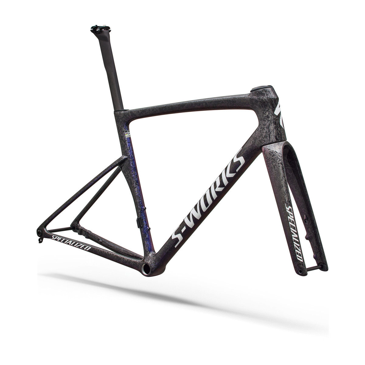 S-Works Tarmac SL9 rāmja komplekts | Gloss Carbon - Red To Blue Pearl - White