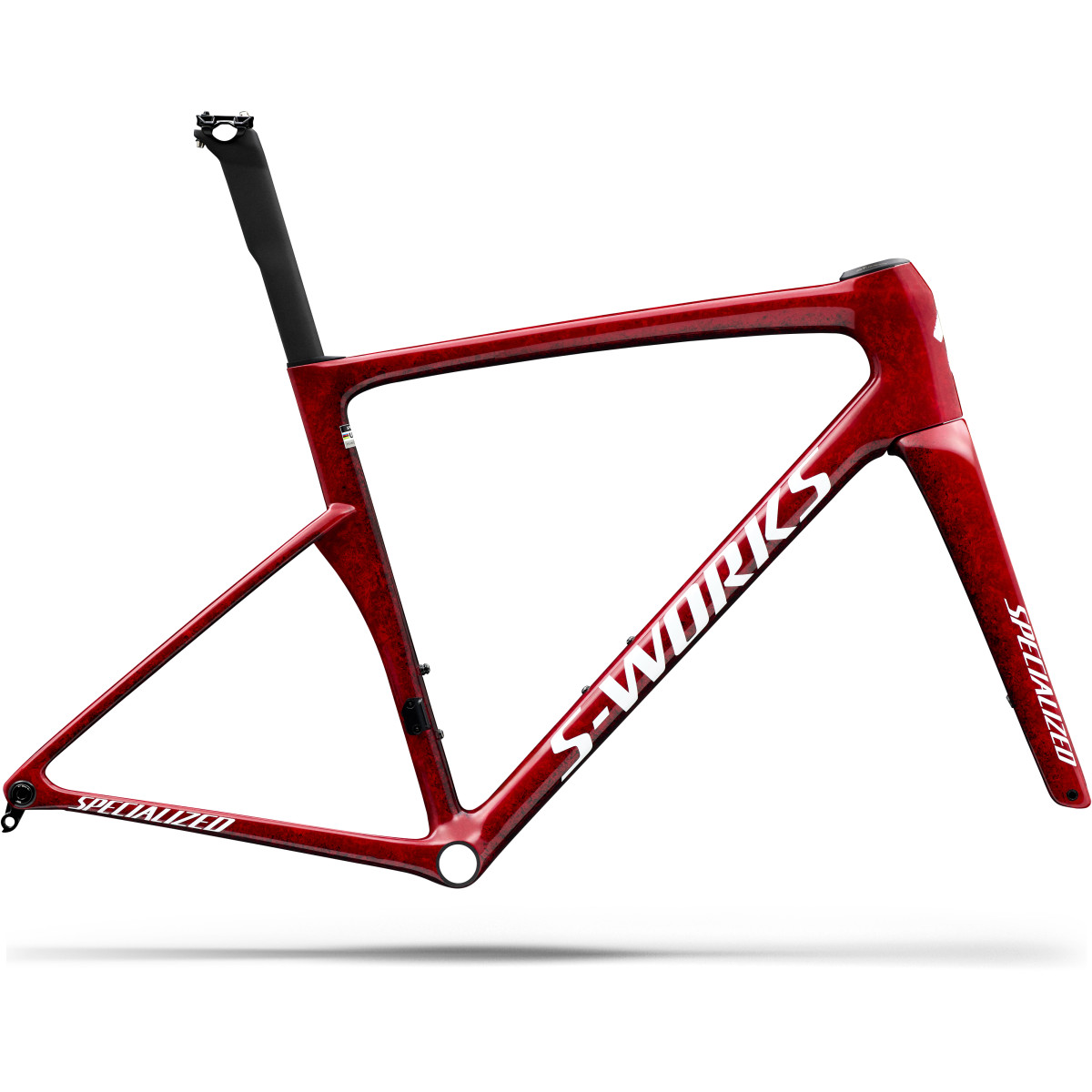 S-Works Tarmac SL9 rāmja komplekts | Gloss Vivid Red - Tarmac Black - White Silver Metallic