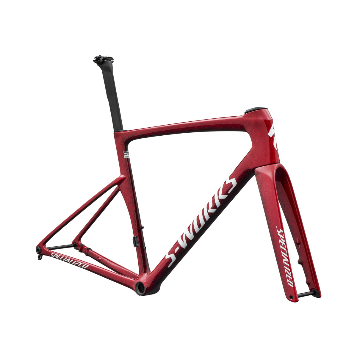 S-Works Tarmac SL9 rāmja komplekts | Gloss Vivid Red - Tarmac Black - White Silver Metallic