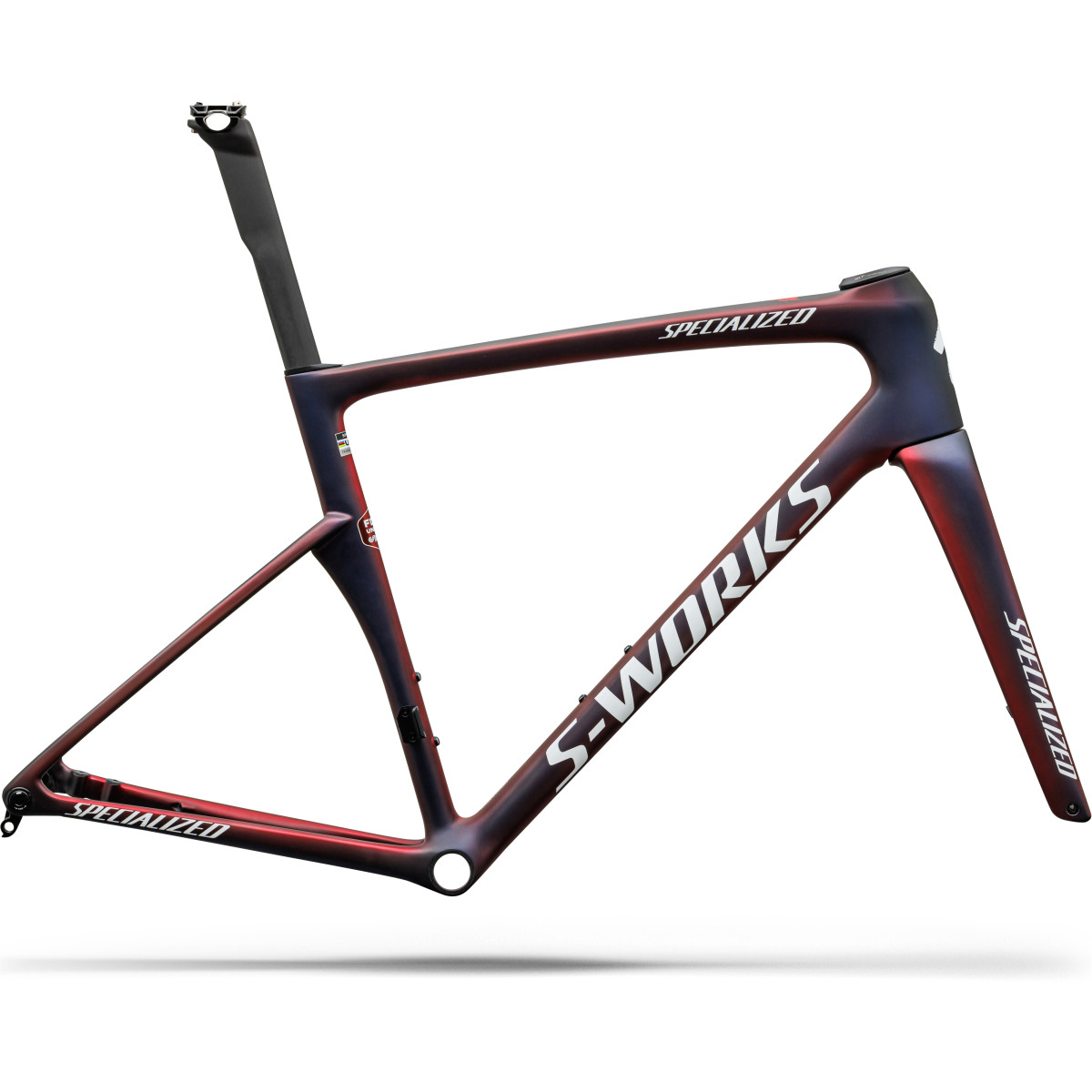 S-Works Tarmac SL9 rāmja komplekts | FDJ United - SUEZ | Gloss Red Tint - Blue Tint - Red Pearl