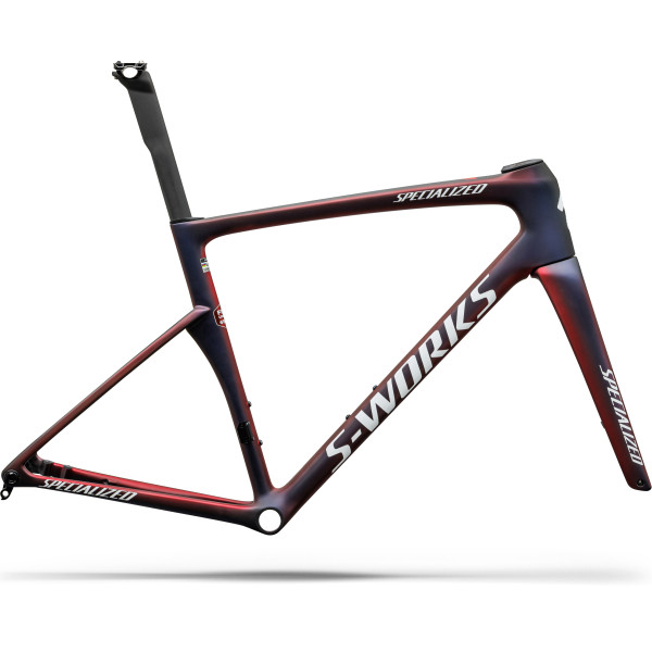 S-Works Tarmac SL9 rāmja komplekts | FDJ United - SUEZ | Gloss Red Tint - Blue Tint - Red Pearl