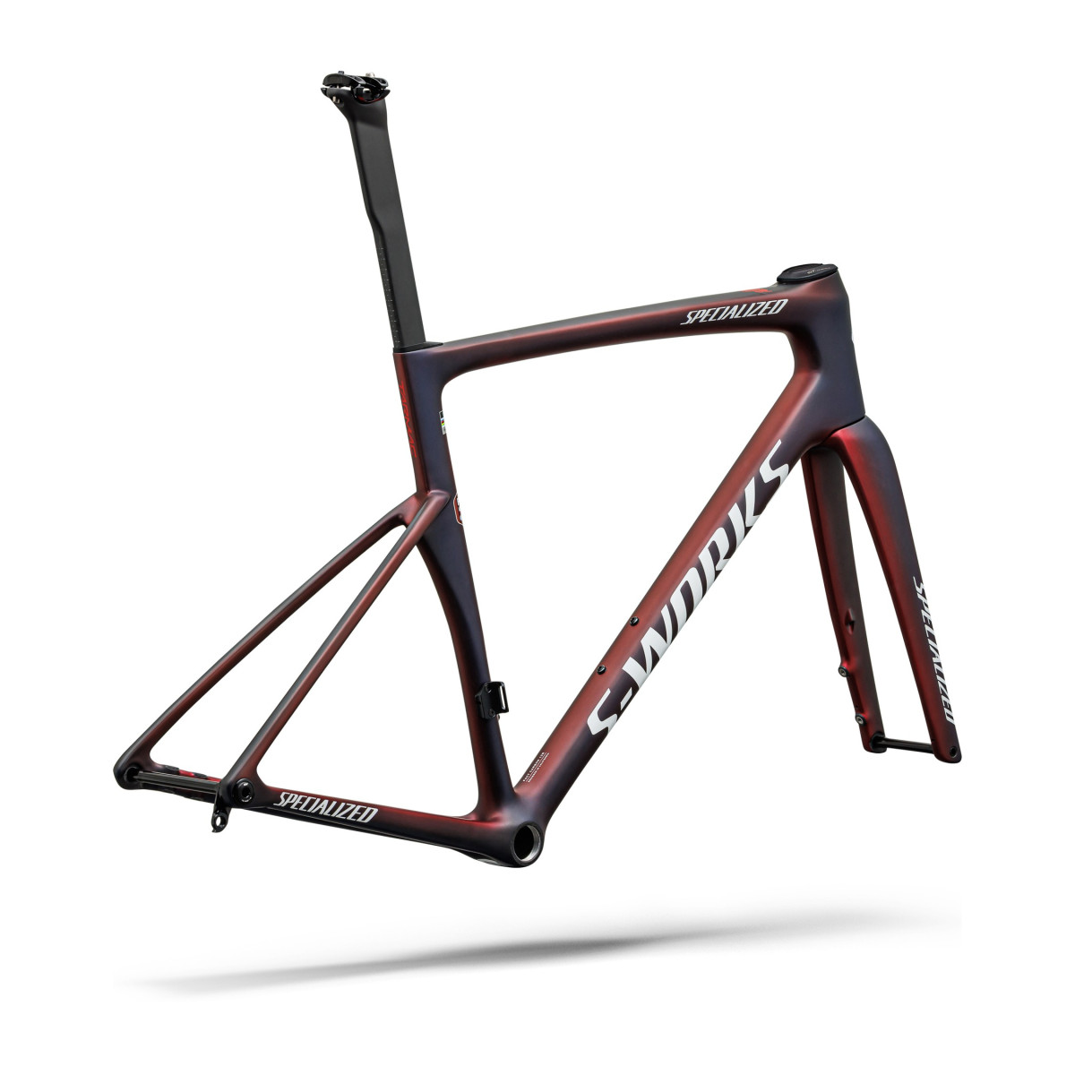 S-Works Tarmac SL9 rāmja komplekts | FDJ United - SUEZ | Gloss Red Tint - Blue Tint - Red Pearl