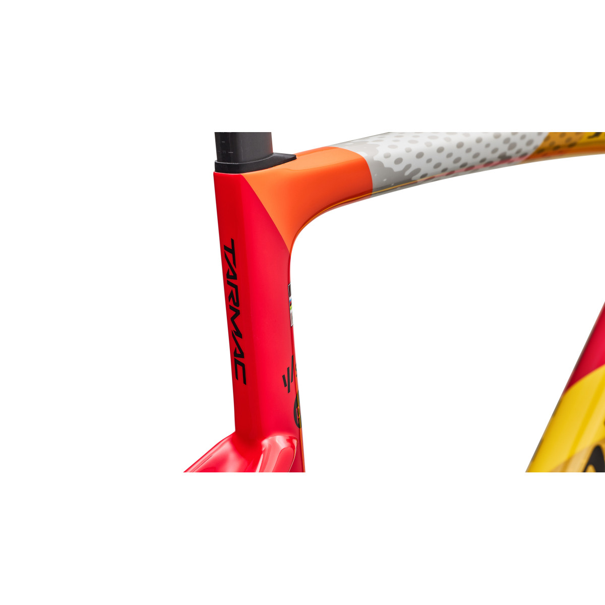 S-Works Tarmac SL9 rāmja komplekts | SD Worx - Protime | Gloss Vivid Red - Yellow - Dolomite Metallic
