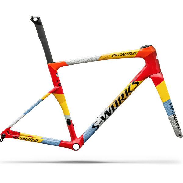 S-Works Tarmac SL9 rāmja komplekts | SD Worx - Protime | Gloss Vivid Red - Yellow - Dolomite Metallic