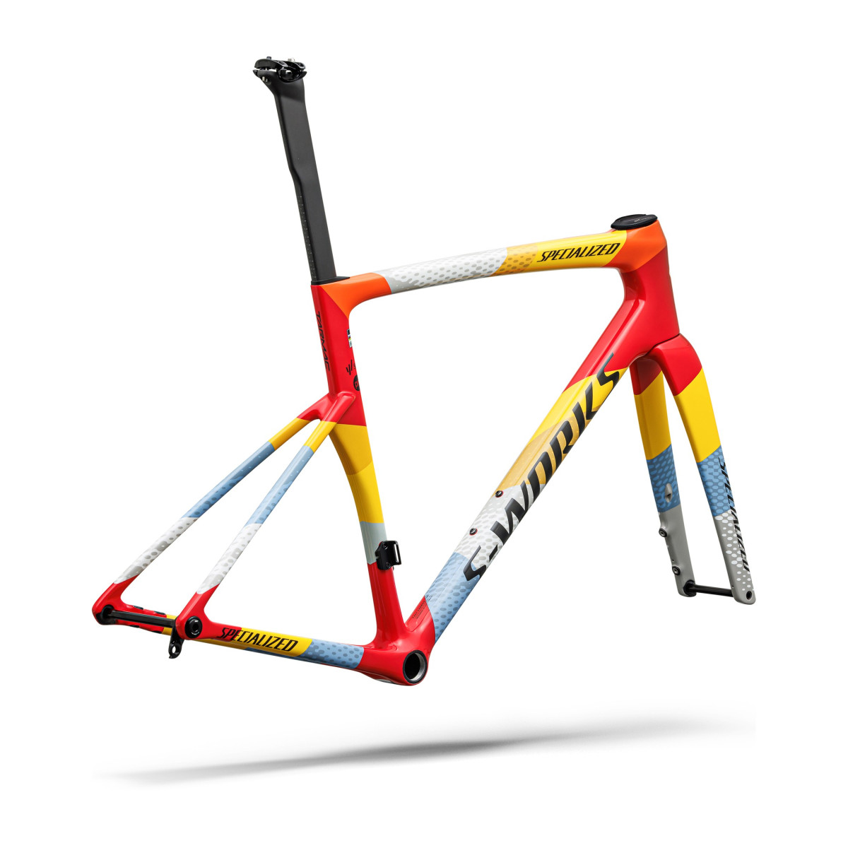 S-Works Tarmac SL9 rāmja komplekts | SD Worx - Protime | Gloss Vivid Red - Yellow - Dolomite Metallic
