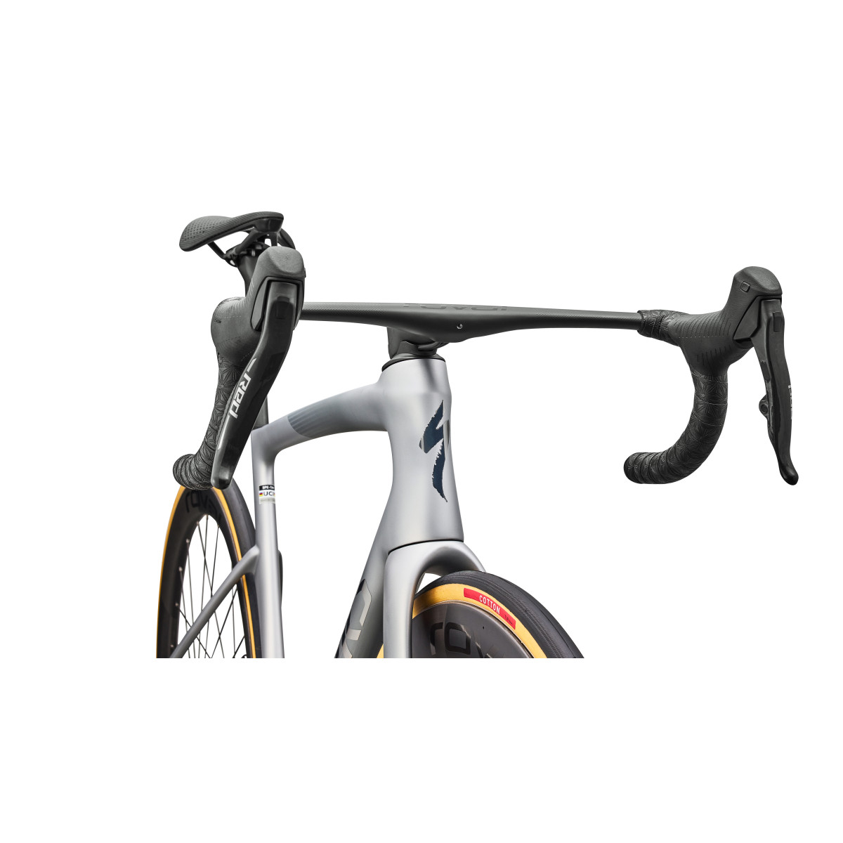 S-Works Tarmac SL9 šosejas velosipēds | SRAM Red AXS | Satin Silver Dust - Gloss Chrome