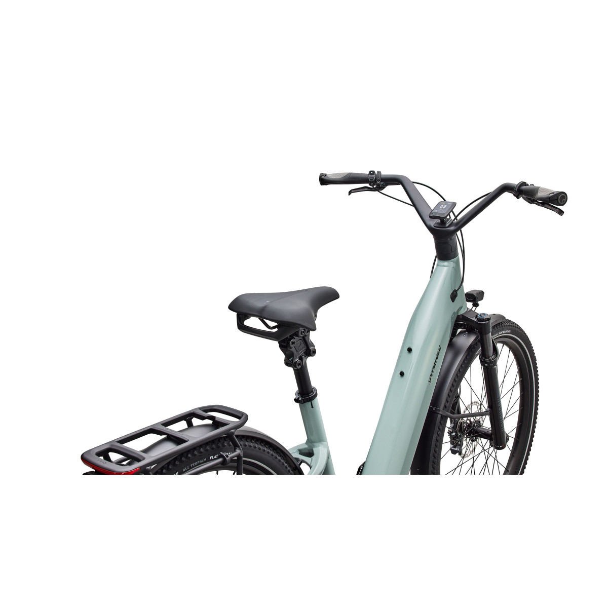 Specialized Turbo Como 5.0 IGH elektrovelosipēds | Gloss Agave Grey - Oak Green Metallic